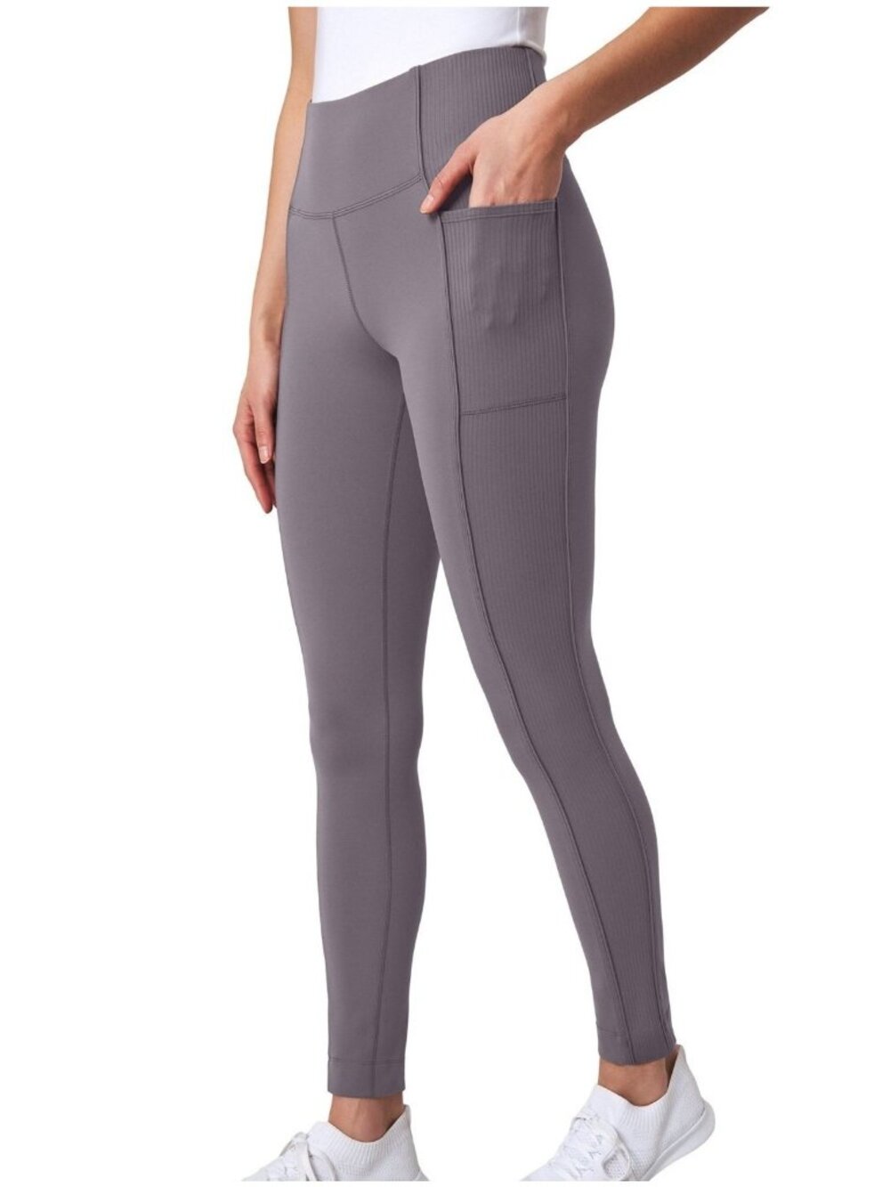 NWT Mondetta Performance Women's M Gray Leggings High-Waisted